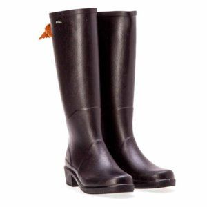 AIGLE Miss Juliette Tall Boots Black-Brown